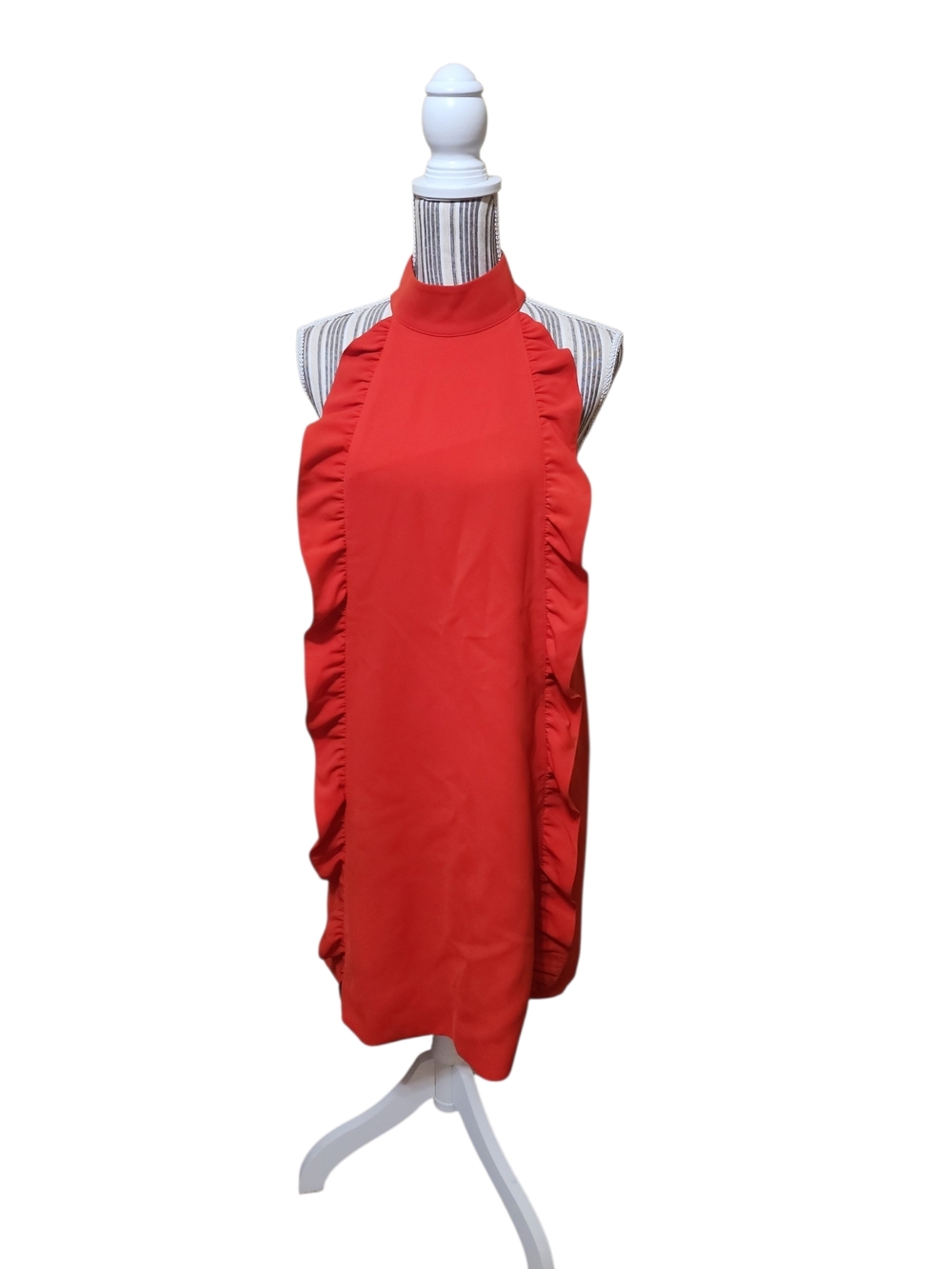 Ted Baker Red Ruffle Halter Mini Dress